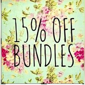 Bundle THREE items and SAVE 15%!!